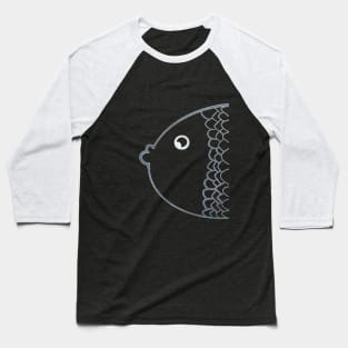 Colorful karp rainbow grey Baseball T-Shirt